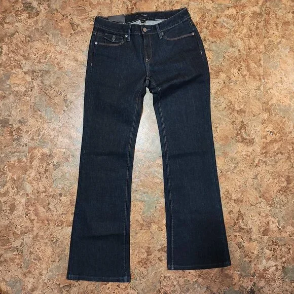 Banana Republic Jeans Womens 27/4R Dark Wash Boot Fit NWT MSRP 79.99 - Picture 1 of 11